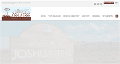 Desktop Screenshot of joshuatreechamber.org
